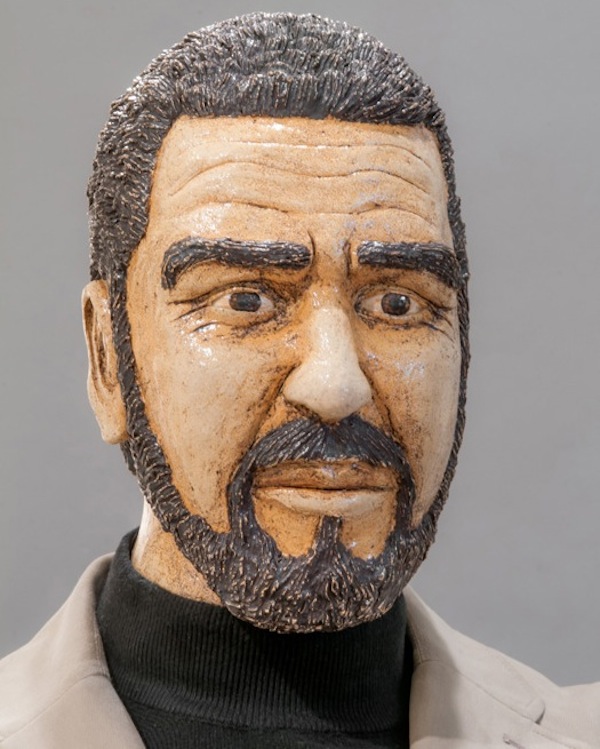 Ricardo Jofre (2013) Ceramic head, Approximately 9&quot; in height - Ricardo